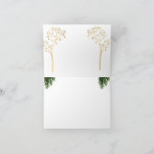 Custom Color Christmas Card Bedankkaart (Binnen)