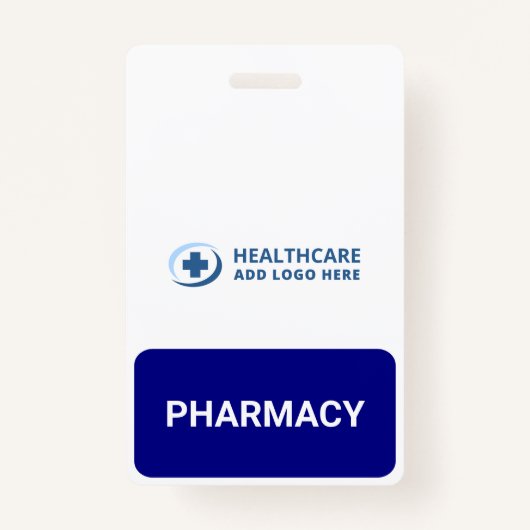 Custom Color Pharmacy Pharmacist Companion Badge (Voorkant)