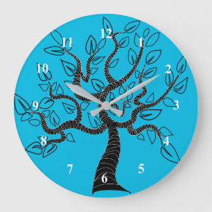 Custom Colors Clock - Tree of Life Art Grote Klok