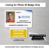  Custom Colors Codes Hospital Photo ID Badge
