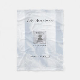 Custom Comforing Memorial Blanket Fleece Deken