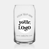Custom Company Branded Business Logo Blikvorm Glas (Voorkant)