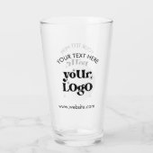 Custom Company Branded Business Logo Glas (Achterkant)