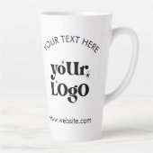 Custom Company Branded Business Logo Latte Mok (Rechts)