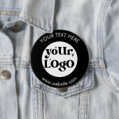 Custom Company Branded Business Logo Ronde Button 4,0 Cm (In situ)