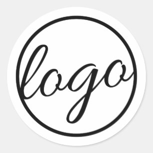 Custom Company Branding Logo Business Ronde Sticker