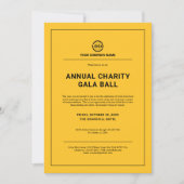 Custom Company Business Corporate Party Yellow Kaart (Voorkant)