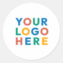 Custom Company Business Logo Branded Classic Ronde Sticker