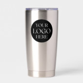 Custom Company Business Logo Branded QR Code Geïsoleerde Drinkbeker (Voorkant)