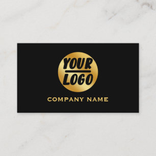 Custom company Business Logo Professional zwart Visitekaartje