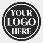 Custom Company Business Logo Ronde Sticker (Voorkant)