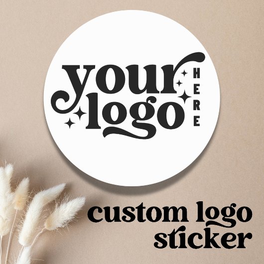 Custom Company Business Logo Ronde Sticker