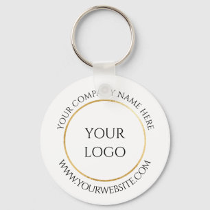 Custom Company Business Logo Sleutelhanger