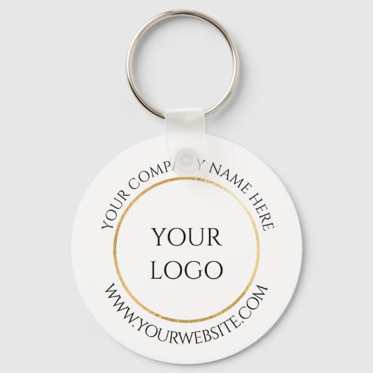 Custom Company Business Logo Sleutelhanger (Voorkant)