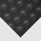 Custom Company Business Personal Logo Black Tissuepapier (Detail)
