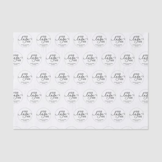 Custom Company Business Personal Logo Branding Tissuepapier (Voorkant)