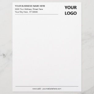 Custom Company Letterhead Sjabloon met Logo Briefhoofd