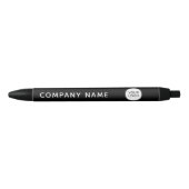 Custom Company Logo Black Pen | Modern Minimalist (Voorkant)
