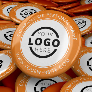 Custom Company Logo Business Corporate Branded Ronde Button 5,7 Cm