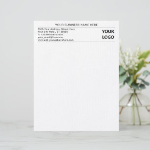 Custom Company Logo Business Letterhead Sjabloon Briefhoofd