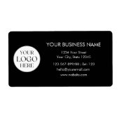 Custom Company Logo Business Shipping Address Etiket (Voorkant)