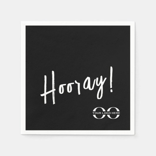 Custom Company Logo Celebration Event Servet (Voorkant)