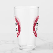 Custom Company Logo en tekstglas - Kies kleuren Glas (Rechts)