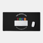 Custom Company Logo en Text Desk Mat Kies Kleur (Keyboard & Muis)