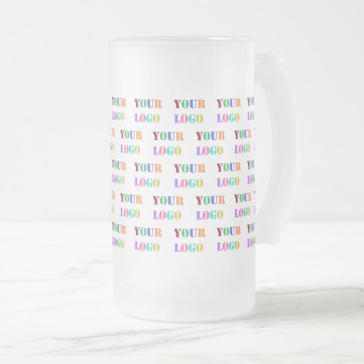 Custom Company Logo Glass Beer Mok Sjabloon (Voorkant rechts)