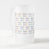 Custom Company Logo Glass Beer Mok Sjabloon (Voorkant links)