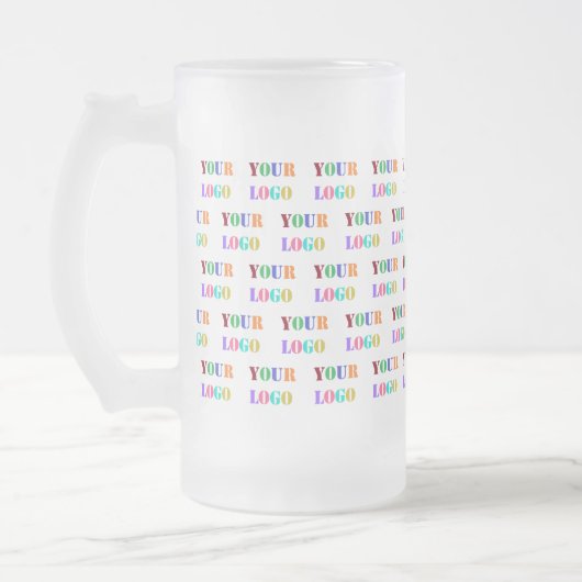 Custom Company Logo Glass Beer Mok Sjabloon (Links)