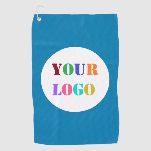 Custom Company Logo Golf Towel - Uw kleuren Golfhanddoek (Voorkant)