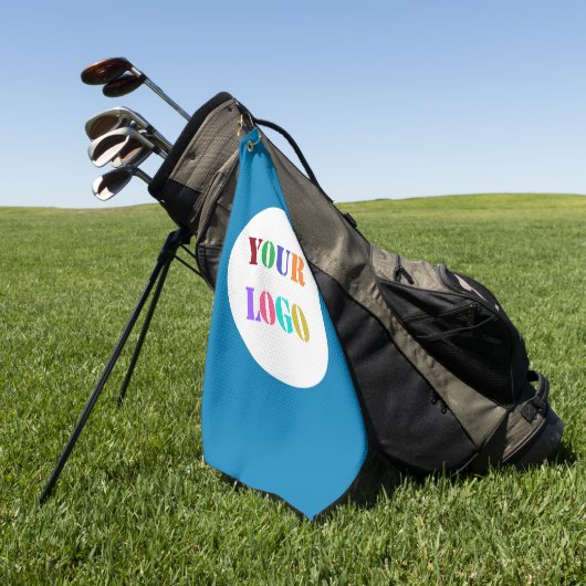 Custom Company Logo Golf Towel - Uw kleuren Golfhanddoek (Groen)