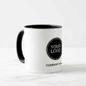 Custom Company Logo Mug | Minimalist Business  (Devant gauche)
