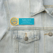 Custom Company Logo Personeelsnaam Tag Design (In situ)