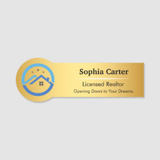 Custom Company Logo Personeelsnaam Tag Design