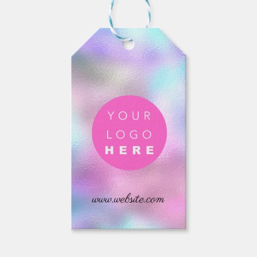 Custom Company Logo Product Description Holograph Cadeaulabel (Voorkant)