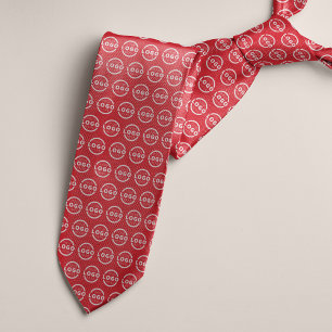 Custom Company Logo Promotion Business Red Stropdas