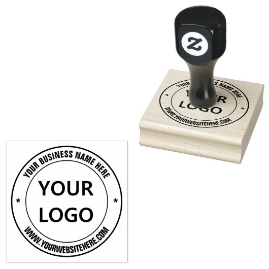 Custom Company Logo Ronde Rubber Stamp Voorbeeld Rubberstempel (Gestempeld)