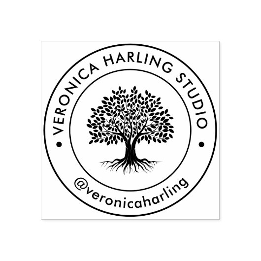 Custom Company Logo Rubber Stamp – Design  Rubberstempel (Afrduk)