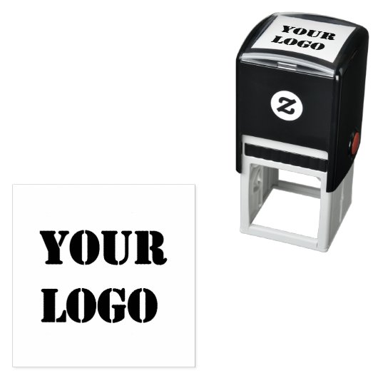 Custom Company Logo Self-inking Stamp Example Zelfinktende Stempel (In situ)