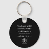 Custom Company Logo Slogan Promo Keychains Sleutelhanger (Achterkant)