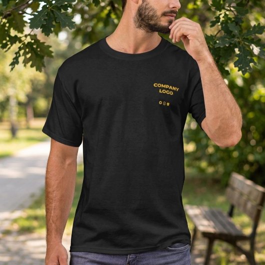 Custom Company Logo T-Shirts, Personalized Double T-shirt