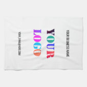 Custom Company Logo Tekst Business Keukenhanddoek (Horizontaal)