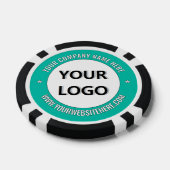 Custom Company Logo Tekst en Kleuren Poker Chips (Enkel)