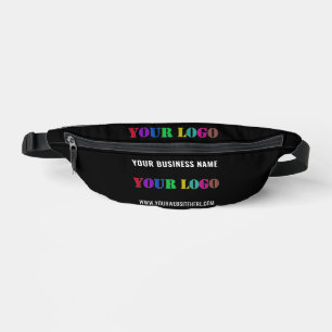 Custom Company Logo Tekst Fanny Pack - Kies kleur Heuptasje