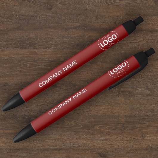 Custom Company Logo & Tekst Rode Pen