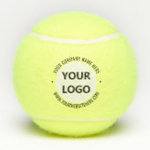 Custom Company Logo Tekst Tennisballen Sjabloon (Achterkant)