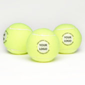 Custom Company Logo Tekst Tennisballen Sjabloon (Multi)