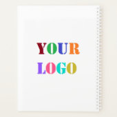 Custom Company Logo Text Business Planner Sjabloon (Achterkant)